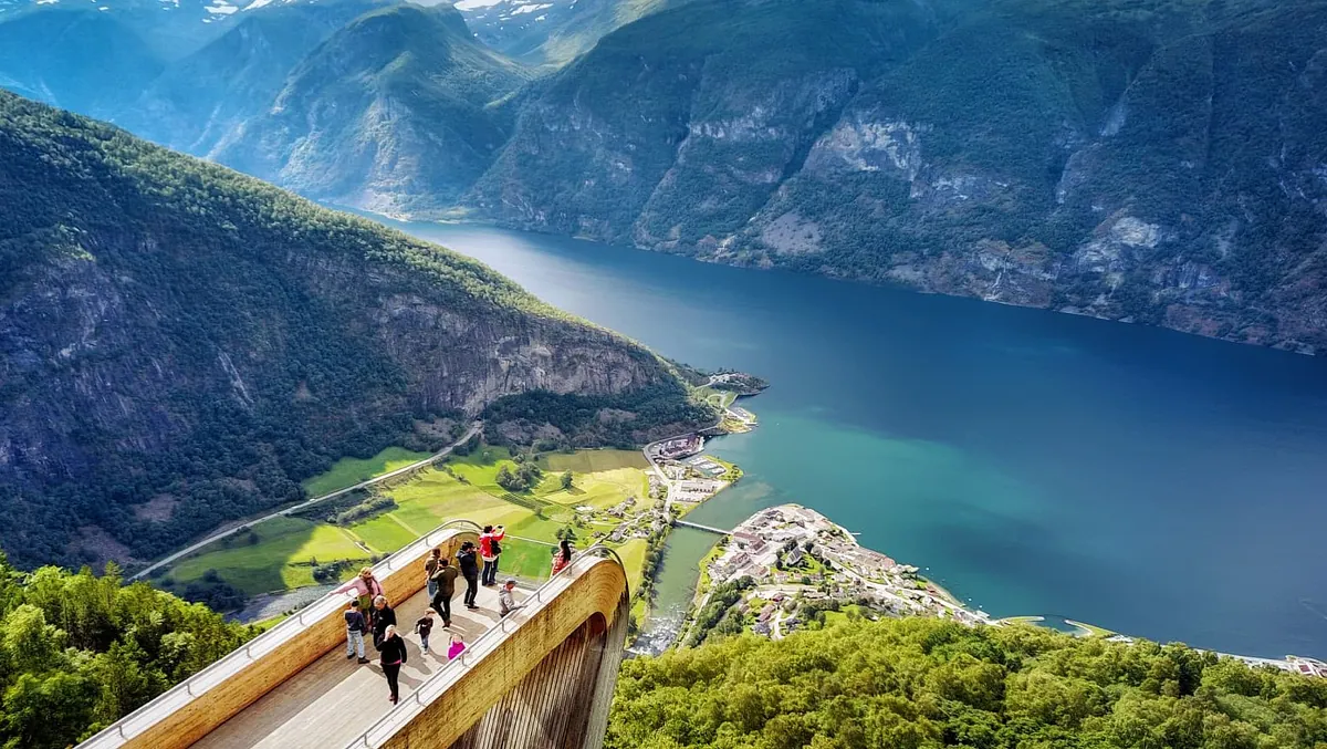 Stegastein viewpoint in Nærøyfjorden 